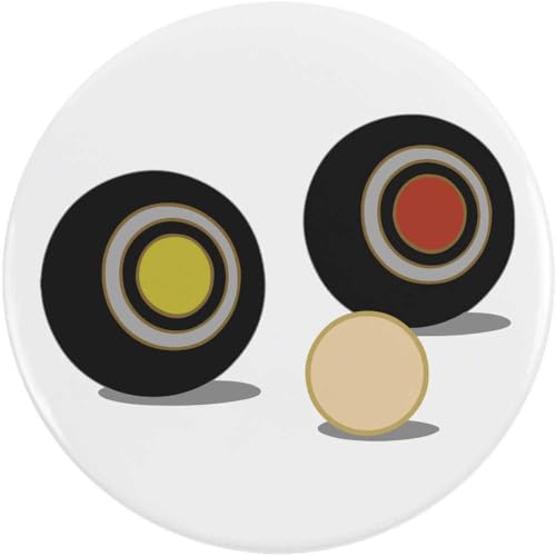 Azeeda 58mm 'Rasenbowling-Ausrüstung' Pin Knopf-Abzeichen (BB00144333) von Azeeda