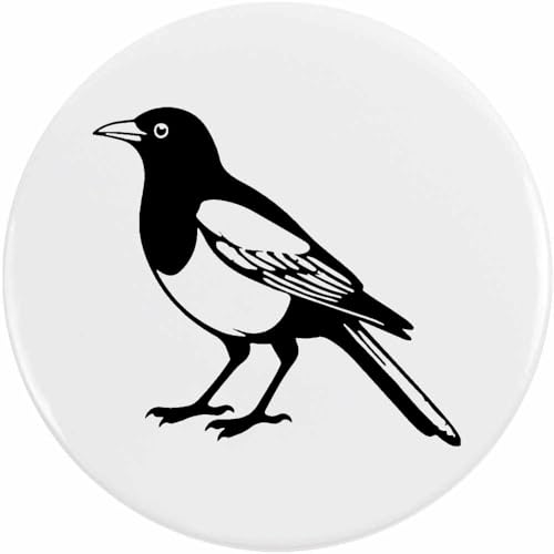 Azeeda 58mm 'Stehende Elster' Pin Knopf-Abzeichen (BB00148595) von Azeeda