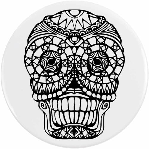 Azeeda 58mm 'Tag der Toten Zuckerschädel' Pin Knopf-Abzeichen (BB00146304) von Azeeda