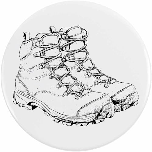 Azeeda 58mm 'Wanderschuhe' Pin Knopf-Abzeichen (BB00148172) von Azeeda