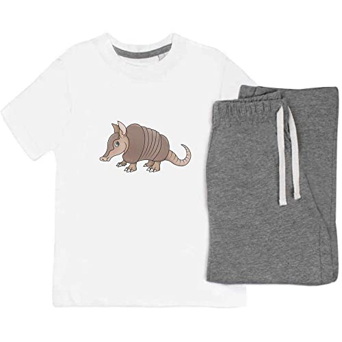 Azeeda 7-8 Jahre 'Gürteltier' Kinder Nachtwäsche/Pyjama Set (KP00046559) von Azeeda