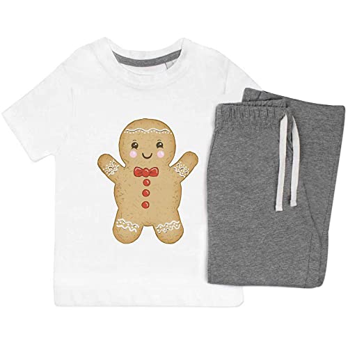 Azeeda 7-8 Jahre 'Lebkuchenmann' Kinder Nachtwäsche/Pyjama Set (KP00111193) von Azeeda