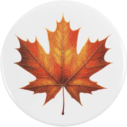 Azeeda 77mm 'Ahornblatt' Pin Knopf-Abzeichen (BB00149217) von Azeeda