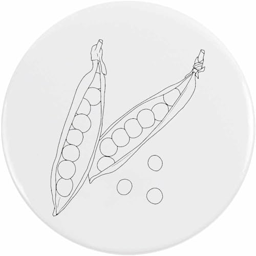 Azeeda 77mm 'Erbsenschoten' Pin Knopf-Abzeichen (BB00145499) von Azeeda