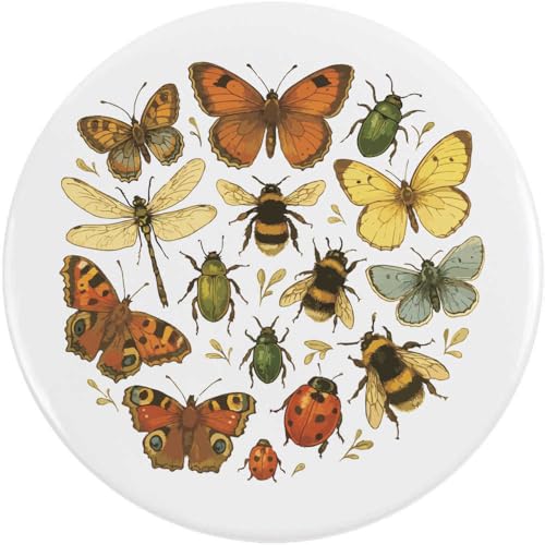 Azeeda 77mm 'Insektensammlung' Pin Knopf-Abzeichen (BB00145253) von Azeeda