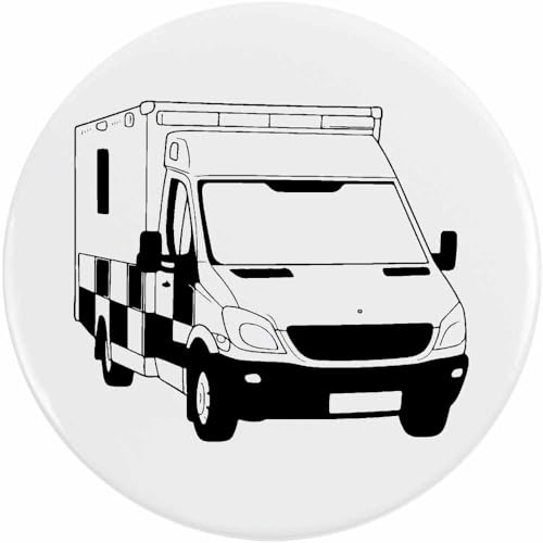 Azeeda 77mm 'Notfallambulanz' Pin Knopf-Abzeichen (BB00148888) von Azeeda