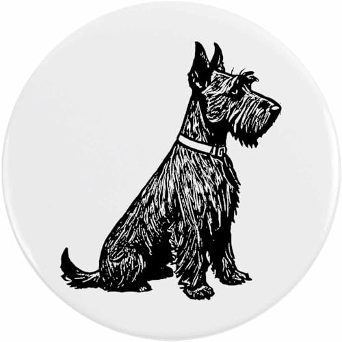 Azeeda 77mm 'Scottish Terrier' Pin Knopf-Abzeichen (BB00127630) von Azeeda