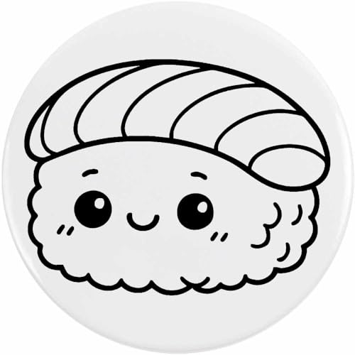 Azeeda 77mm 'Süßes Sushi' Pin Knopf-Abzeichen (BB00146913) von Azeeda