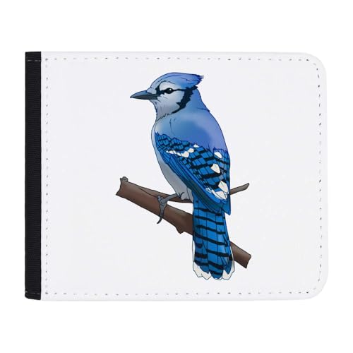 Azeeda 'Blauhäher auf einem AST' Geldbörse (WL00029527) von Azeeda