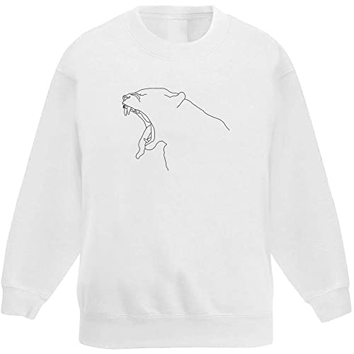 Azeeda 'Brüllender Jaguar' Sweatshirt/Pullover für Kinder (14-15 Jahre) (KW00003072) von Azeeda