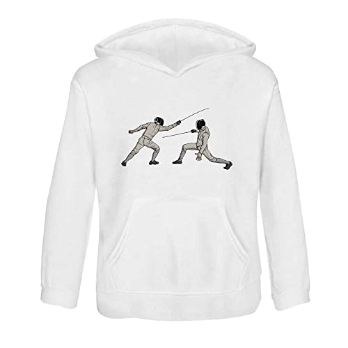 Azeeda 'Fechten Ausfallschritt' Kinder Hoodie/Kapuzenpulli 9-11 Jahre (KO00051259) von Azeeda