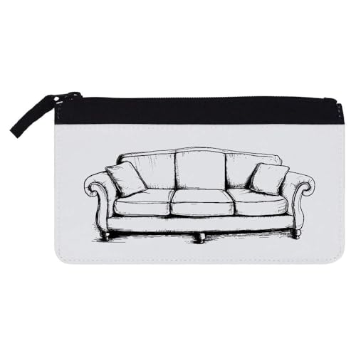 Azeeda Federmäppchen "Sofa" (PC00047564), weiß, 21cm x 12cm, Bleistift 21 x 12 von Azeeda