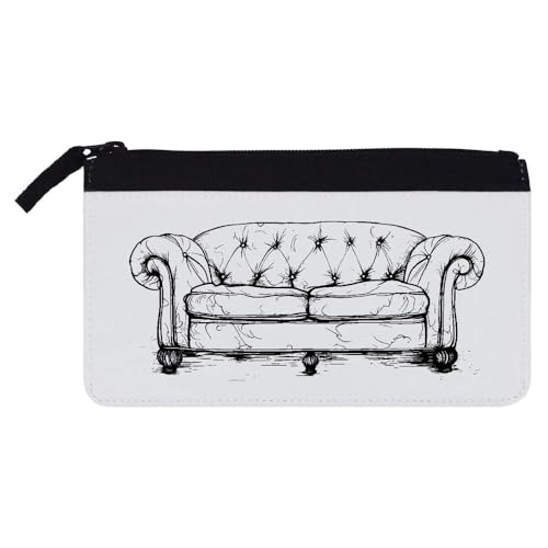 Azeeda Federmäppchen "Sofa" (PC00047565), weiß, 21cm x 12cm, Bleistift 21 x 12 von Azeeda