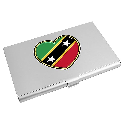 Azeeda 'Flaggenherz von St. Kitts und Nevis' Visitenkarten-etui (CH00035989) von Azeeda