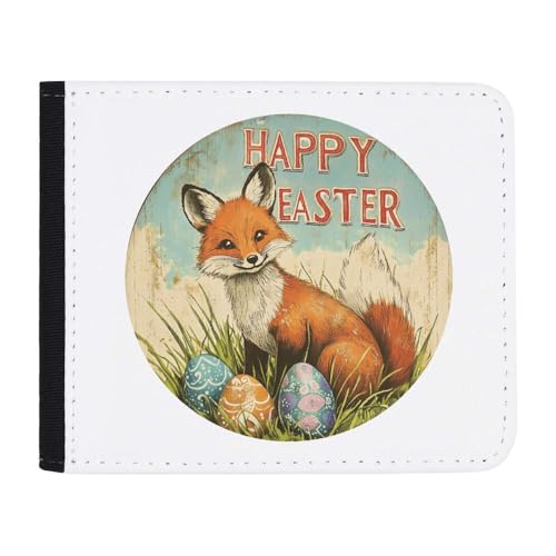 Azeeda 'Frohe Ostern mit Fox' Geldbörse (WL00029252) von Azeeda