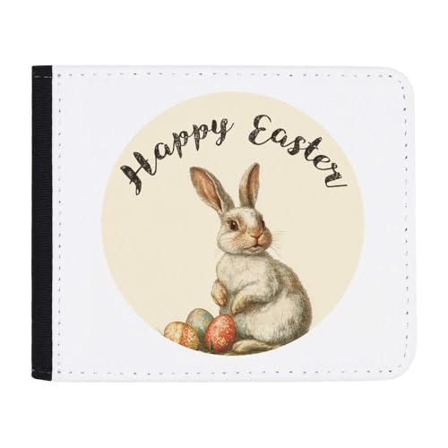 Azeeda 'Frohe Ostern mit Kaninchen und Eiern' Geldbörse (WL00029271) von Azeeda