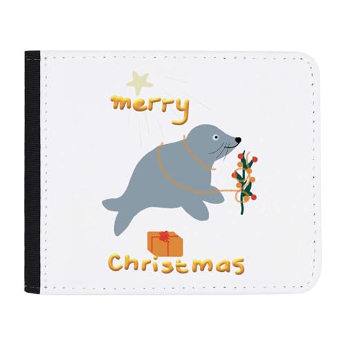 Azeeda 'Frohe Weihnachten von Mr Seal' Geldbörse (WL00025770) von Azeeda