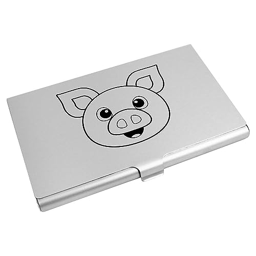 Azeeda 'Glückliches Schweinegesicht' Visitenkarten-etui (CH00036045) von Azeeda