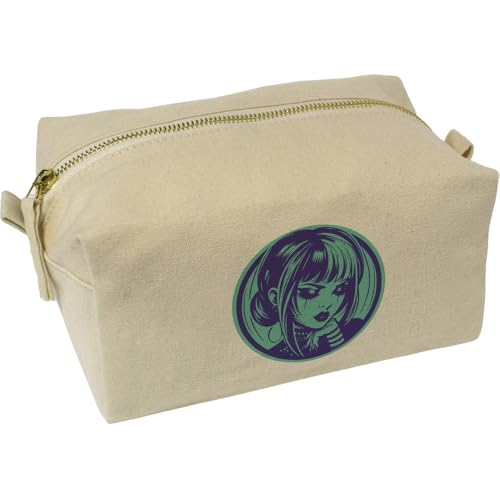 Azeeda 'Gothic-Mädchen-Porträt' Wasch/Make-up Tasche (CS00043886) von Azeeda