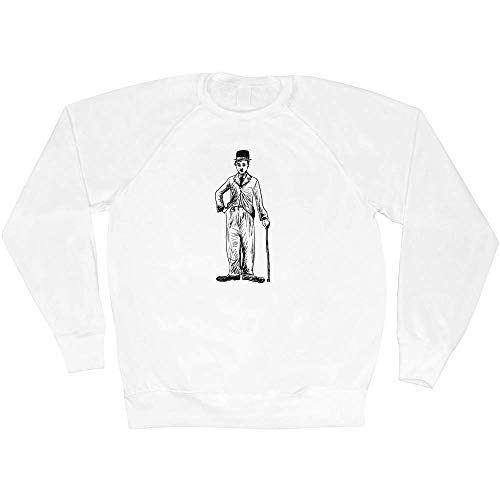 Azeeda Groß 'Charlie Chaplin' Unisex Sweatshirt/Pullover (SW00010191) von Azeeda