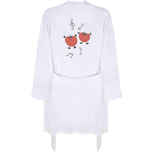 Azeeda Klein 'Tanzende Erdbeeren ' Erwachsene Dressing Robe/Kleid (RO00078527) von Azeeda