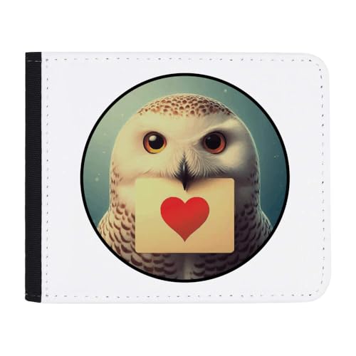 Azeeda 'Schneeeule Liebesbrief' Geldbörse (WL00029024) von Azeeda