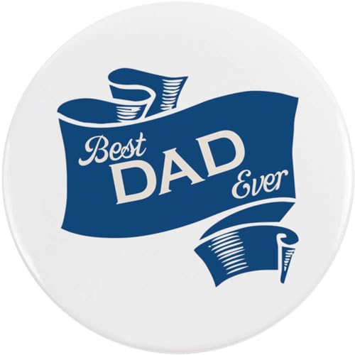 BB041260 Anstecknadel mit Aufschrift "Best Dad Ever", 77 mm, Metall von Azeeda