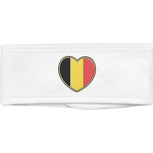 'Belgien-Flaggen-Herz' Beauty Head Band/Haarband (HB00026579) von Azeeda