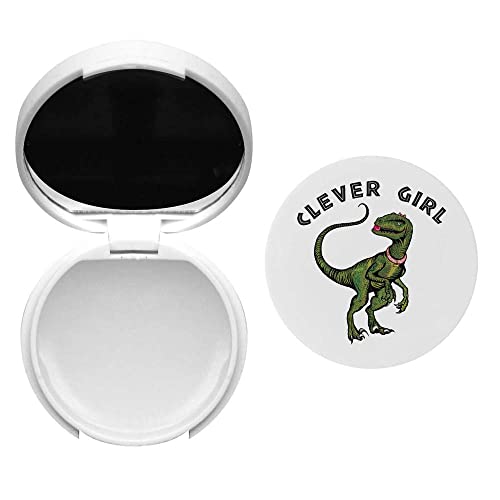 'Cleverer Mädchen-Dinosaurier' Lippenbalsem met spiegel (BM00024612) von Azeeda