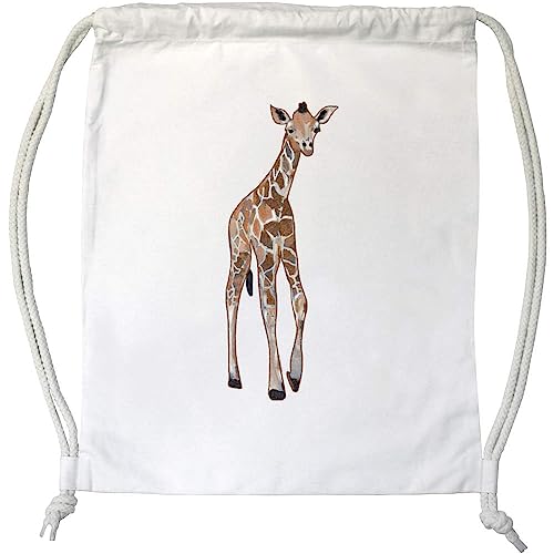 'Nette Giraffe' Kordelzug/Sporttasche (DB00032223) von Azeeda