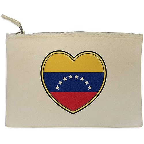 'Venezuela-Flaggen-Herz' Clutch/Makeup-Fall (CL00033013) von Azeeda