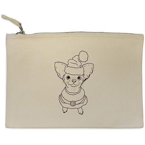 'Weihnachts-Chihuahua' Clutch/Makeup-Fall (CL00032491) von Azeeda