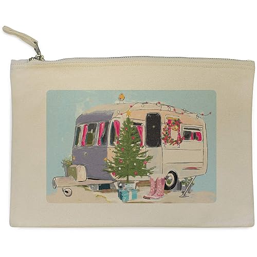 'Weihnachtscampingwagen ' Clutch/Makeup-Fall (CL00033208) von Azeeda