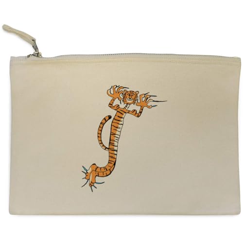 'Wütend Tiger' Clutch/Makeup-Fall (CL00033899) von Azeeda