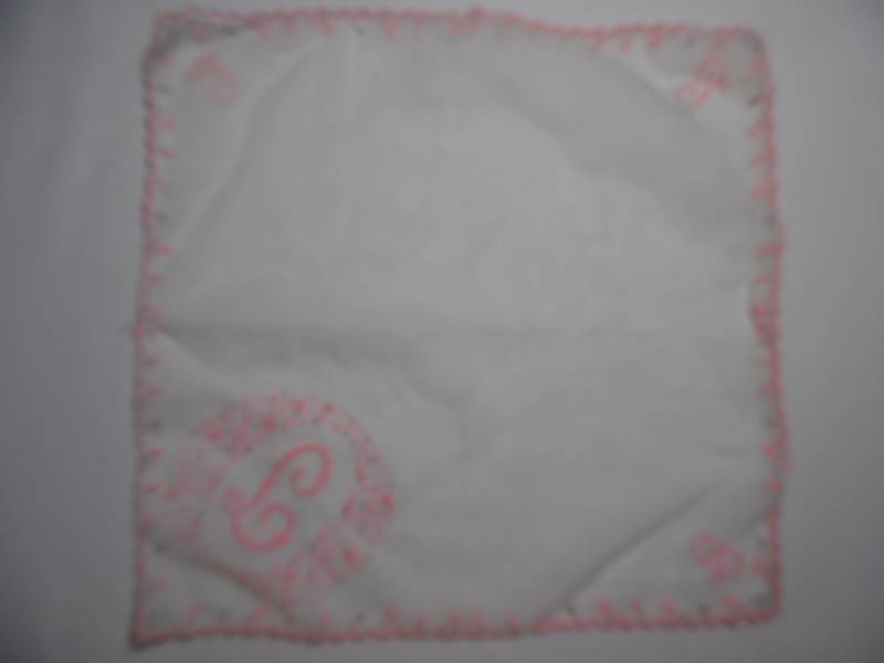 Zierliche Taschentuch - Weiß Rosa Zarte Design Oder Brief Nylon 13 "x 13" | 17 Halstuch Tuch von AzfishinguyVintage