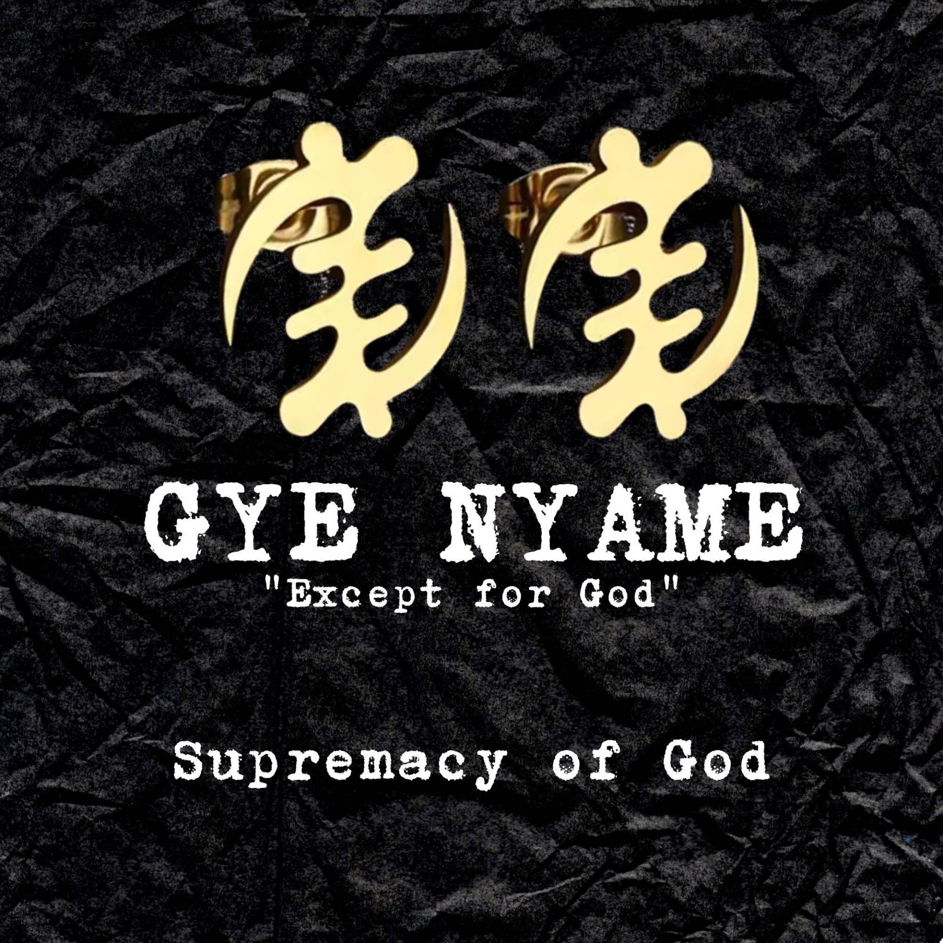 Gye Nyame Earrings - Adinkra Collection Stainless Steel Hypoallergenic Gye Nyame Earrings - Adinkra Collection Stainless Steel Hypoallergenic von Azizaroots