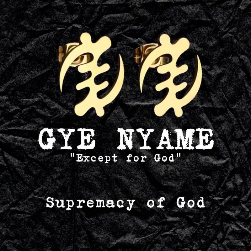 Gye Nyame Earrings - Adinkra Collection Stainless Steel Hypoallergenic von Azizaroots