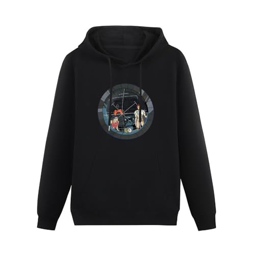 Flam Crew Hoody Man Future Anime Captain Spaceship Men's Warm Hoodie Fluffy Pullover Long Sleeve Sweatshirt with Two Pocket Size L von Azizat