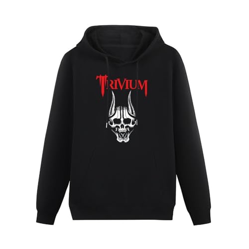 Trivium Shirt Heavy Metal Band Men's Warm Hoodie Fluffy Pullover Long Sleeve Sweatshirt with Two Pocket Size L von Azizat