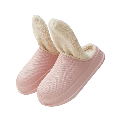 Aznever Damen Winterhausschuhe | Warme Plüsch-Slip-On-Clog-Hausschuhe für drinnen und draußen | Indoor Outdoor Clog Flauschige Winter-Hausschuhe für Männer und Frauen von Aznever