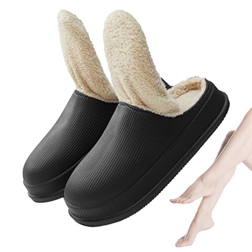 Aznever Hausschuhe aus Memory-Schaum - Plüsch-Schlupfschuhe für hauswarme Schlafzimmer | Indoor Outdoor Clog Flauschige Winter-Hausschuhe für Männer und Frauen von Aznever