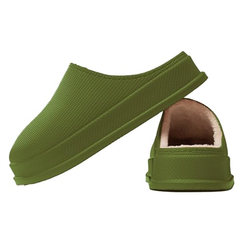 Aznever Hausschuhe für Damen,Plüsch-Schlupfschuhe für hauswarme Schlafzimmer - Indoor Outdoor Clog Flauschige Winter-Hausschuhe für Männer und Frauen von Aznever