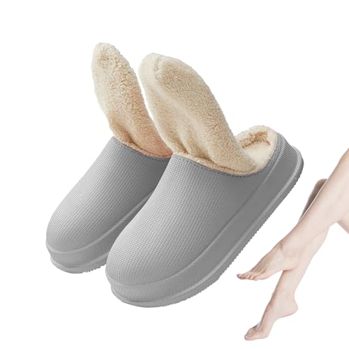 Aznever Hausschuhe für Damen | Plüsch-Schlupfschuhe für hauswarme Schlafzimmer,Flauschige Winterhausschuhe als Weihnachtsgeschenke von Aznever