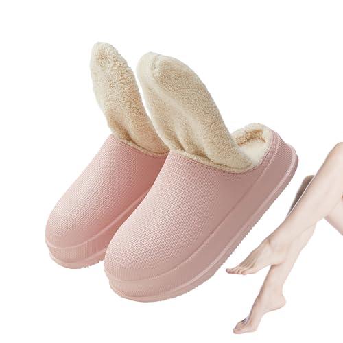 Aznever Hausschuhe für Damen - Warme Plüsch-Hausschuhe aus Memory-Schaum - Indoor Outdoor Clog Flauschige Winter-Hausschuhe für Männer und Frauen von Aznever