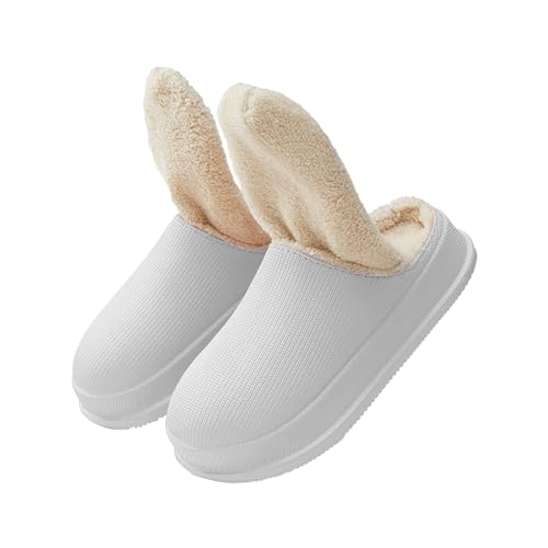 Aznever Hausschuhe für Damen - Warme Plüsch-Slip-On-Clog-Hausschuhe für drinnen und draußen | Indoor Outdoor Clog Hausschuhe Flauschige Winterhausschuhe für Männer Frauen von Aznever