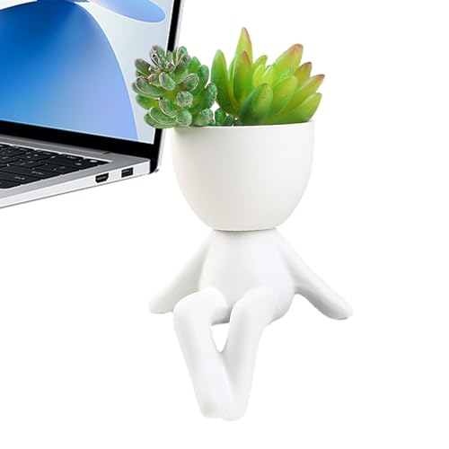 Aznever Moderne Vasen für die Inneneinrichtung, Figurenpflanzgefäße für Zimmerpflanzen - Kleine Figur Blumentopf Ornamente Blumentopf Desktop Vase - People Planters H F Planter Minimalist Statue Aznever Moderne Vasen für die Inneneinrichtung, Figurenpflanzgefäße für Zimmerpflanzen - Kleine Figur Blumentopf Ornamente Blumentopf Desktop Vase - People Planters H F Planter Minimalist Statue von Aznever