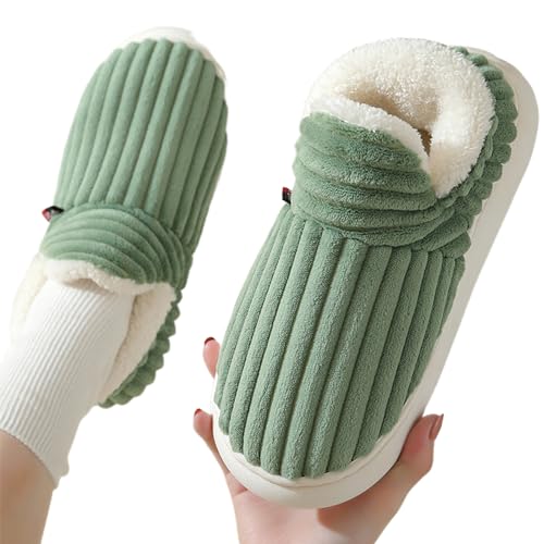 Baumwollhausschuhe | Hausschuhe Scuff Slides Anti-Rutsch-Hausschuhe,Bequeme Indoor-Outdoor-Scuff-Slides, Slip-On-Winter-Fuzzy-Hausschuhe für Männer und Frauen Aznever von Aznever