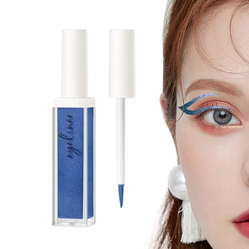 Eyeliner-Stift, Eyeliner-Stift, Sternen-Pailletten-Lidschatten, Langlebiger, leuchtender Eyeliner, bunter Lidschatten, funkelnde Lidschatten-Make-up-Augen für Mädchen Aznever von Aznever