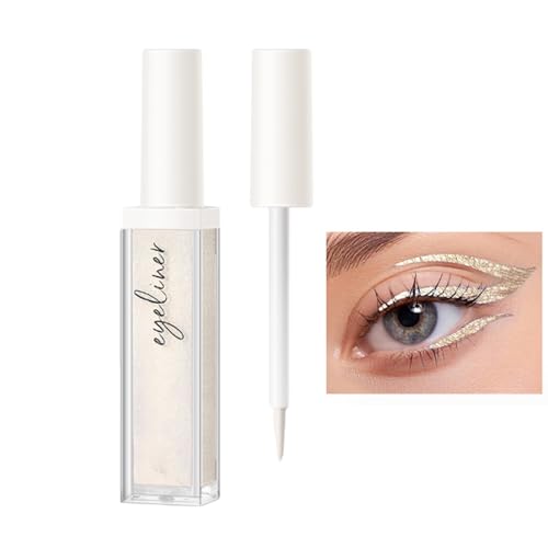 Flüssiger Eyeliner-Stift | Glitzer-Eyeliner,Langlebiger und pigmentierter funkelnder und schimmernder Eyeliner für das Augen-Make-up von Frauen und Mädchen Aznever von Aznever