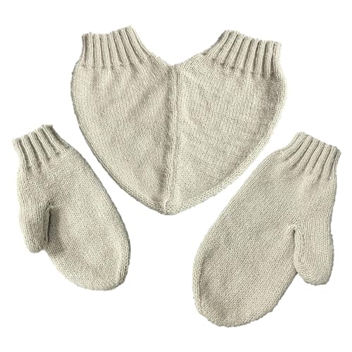 Paar-Liebhaber Hand in Hand Fäustling - Vollfinger-Hand-in-Hand-Winterhandschuhe - Bequeme Strickfäustlinge für Damen und Herren zum Reisen, Spazierengehen, Einkaufen, Dating, Camping Aznever von Aznever